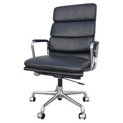 EA219 Softpad Office Chair in Black Leather by Charles Eames, 2000s