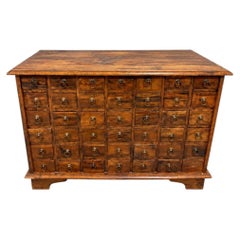 Vintage Apothecary Pharmacy Chest of Drawers Cabinet