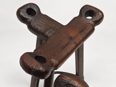 Satz von 2 Brutalistischen Marbella-Hockern im Vintage-Stil von Sergio Rodrigues