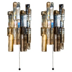 Kalmar Glas-Wandleuchten, 2er-Set, 1960er Jahre