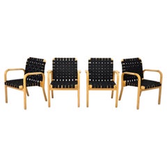 Model 45 Lounge Chairs by Alvar Aalto for Artek, 1970s, Set of 4