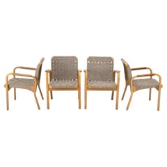 Model 45 Lounge Chairs by Alvar Aalto for Artek, 1970s, Set of 4