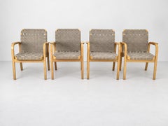 Model 45 Lounge Chairs by Alvar Aalto for Artek, 1970s, Set of 4