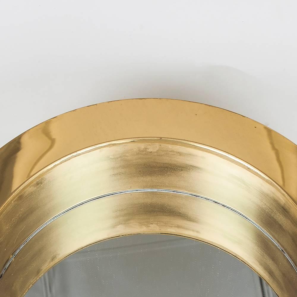 Signed Curtis Jere' Mirror in Brass 1