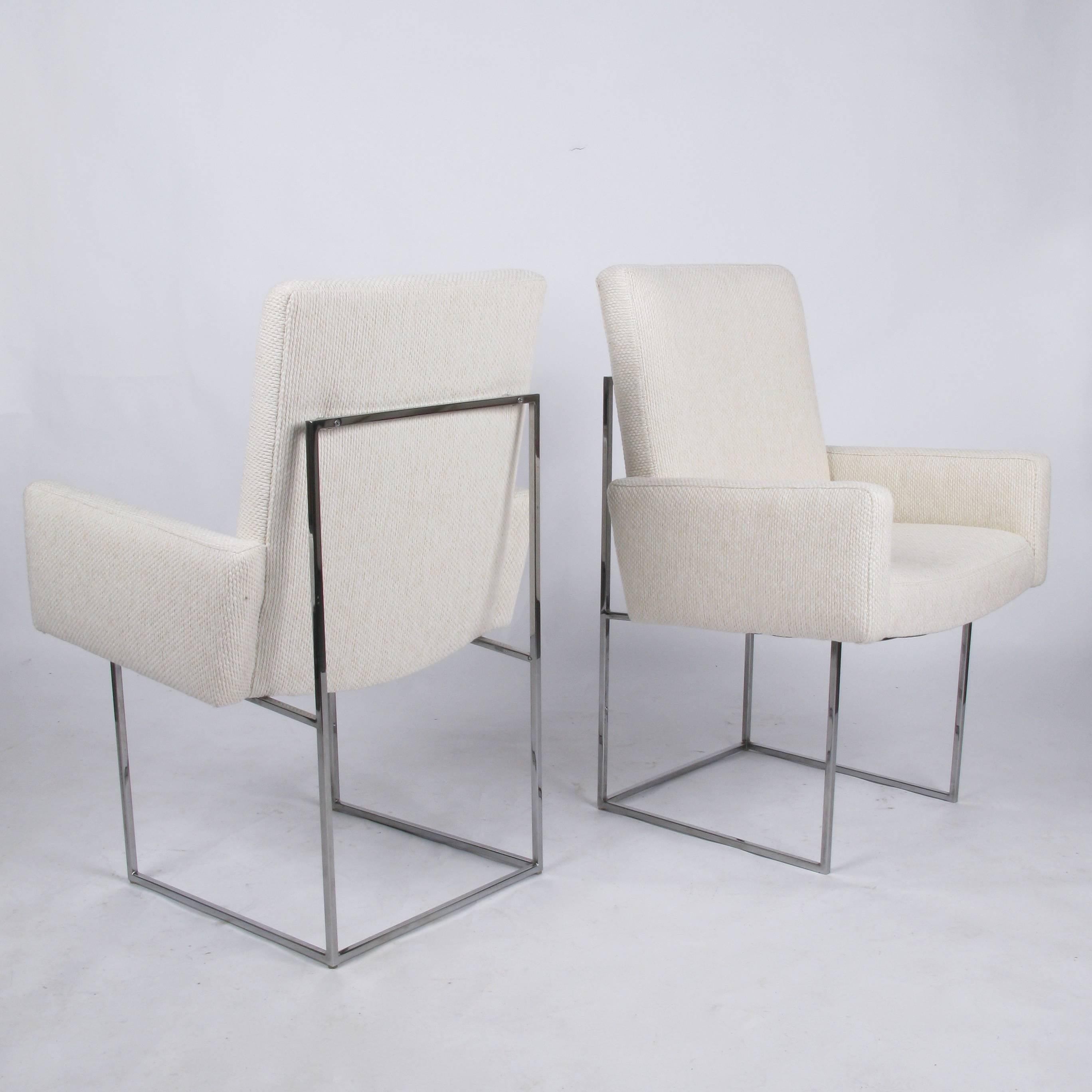 Mid-Century Modern Set of Six Classic Milo Baughman Dining Chairs