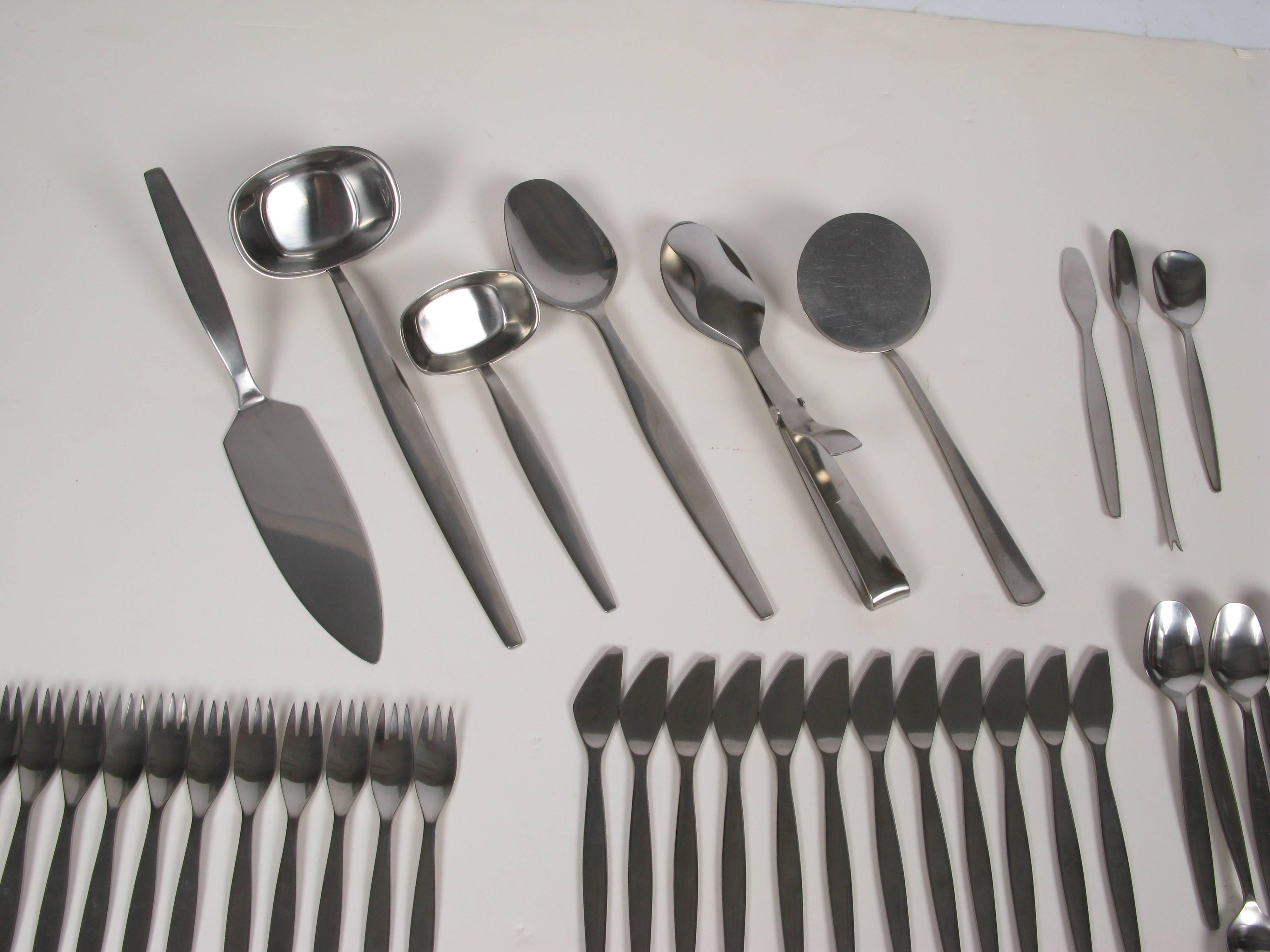 Swedish Monumental Flatware Set from Sweden and Two Chests For Sale
