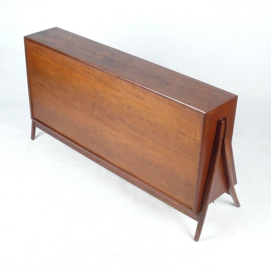 Mid-20th Century Kipp Stewart Walnut Declaration Bookcase