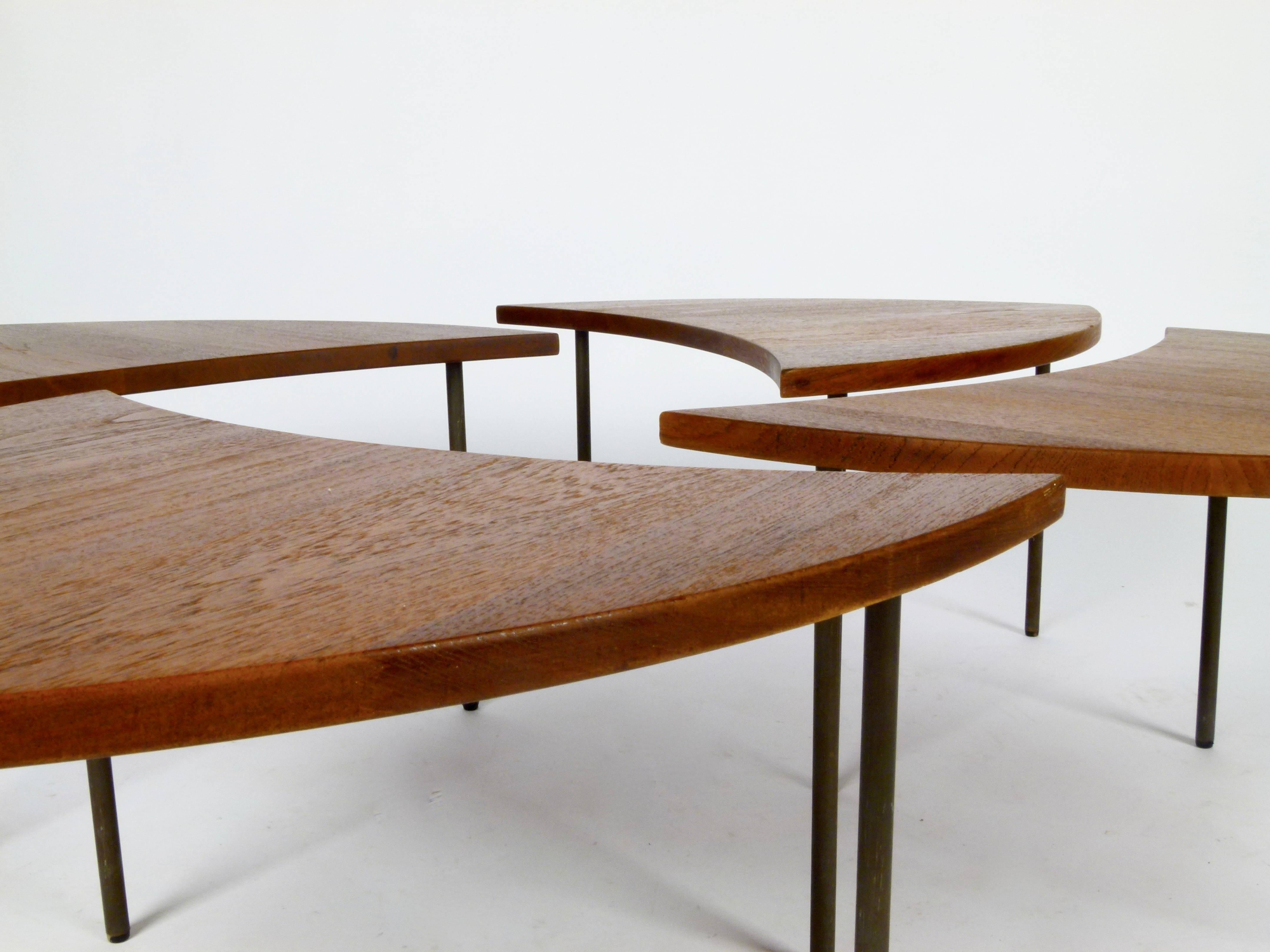 Rare Set of Four FD523 Tables by Peter Hvidt & Orla Molgaard Neilsen 3