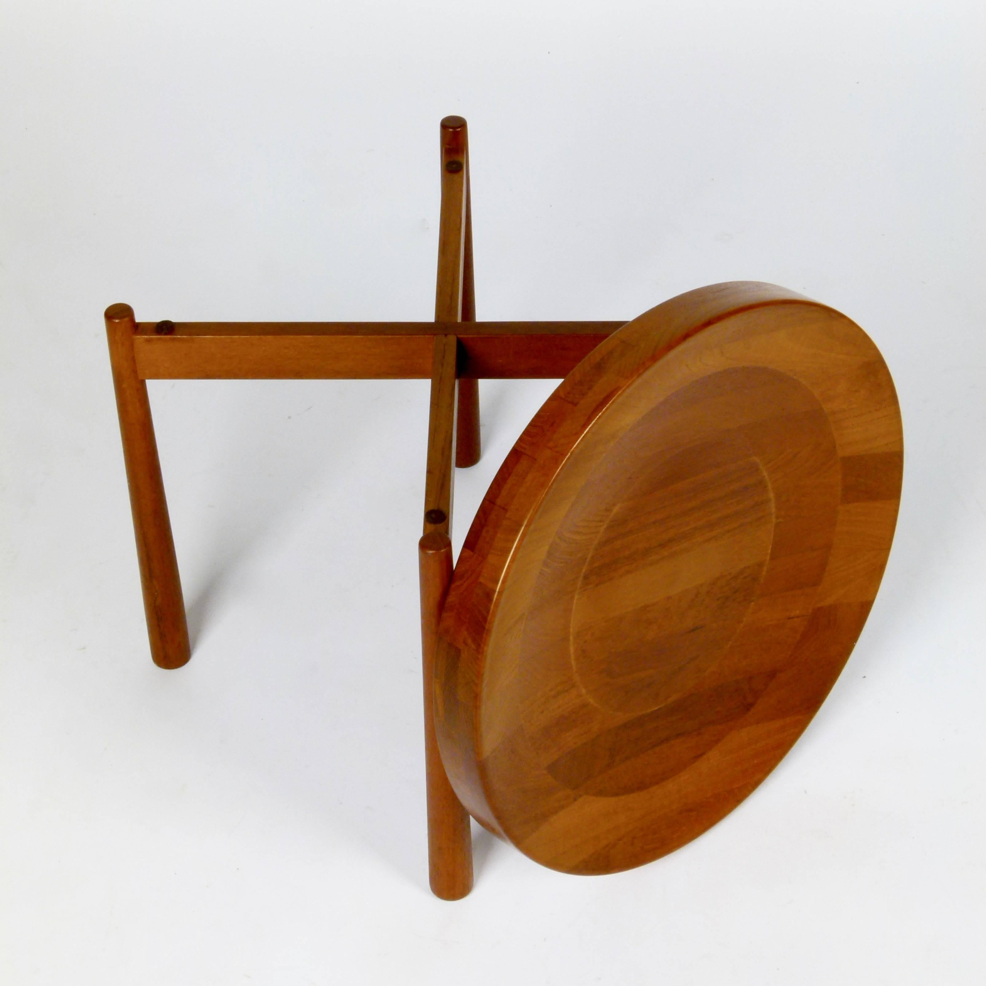 Jens Quistgaard Teak Flip-Top Table by DUX, Sweden For Sale 2