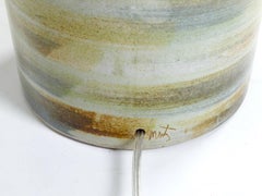 Monumental Stacked Stoneware Ceramic Lamp by Gordon Martz for Marshall Studios