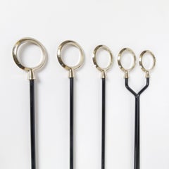 1960s Extended Handle Modernist Fire Tool Set