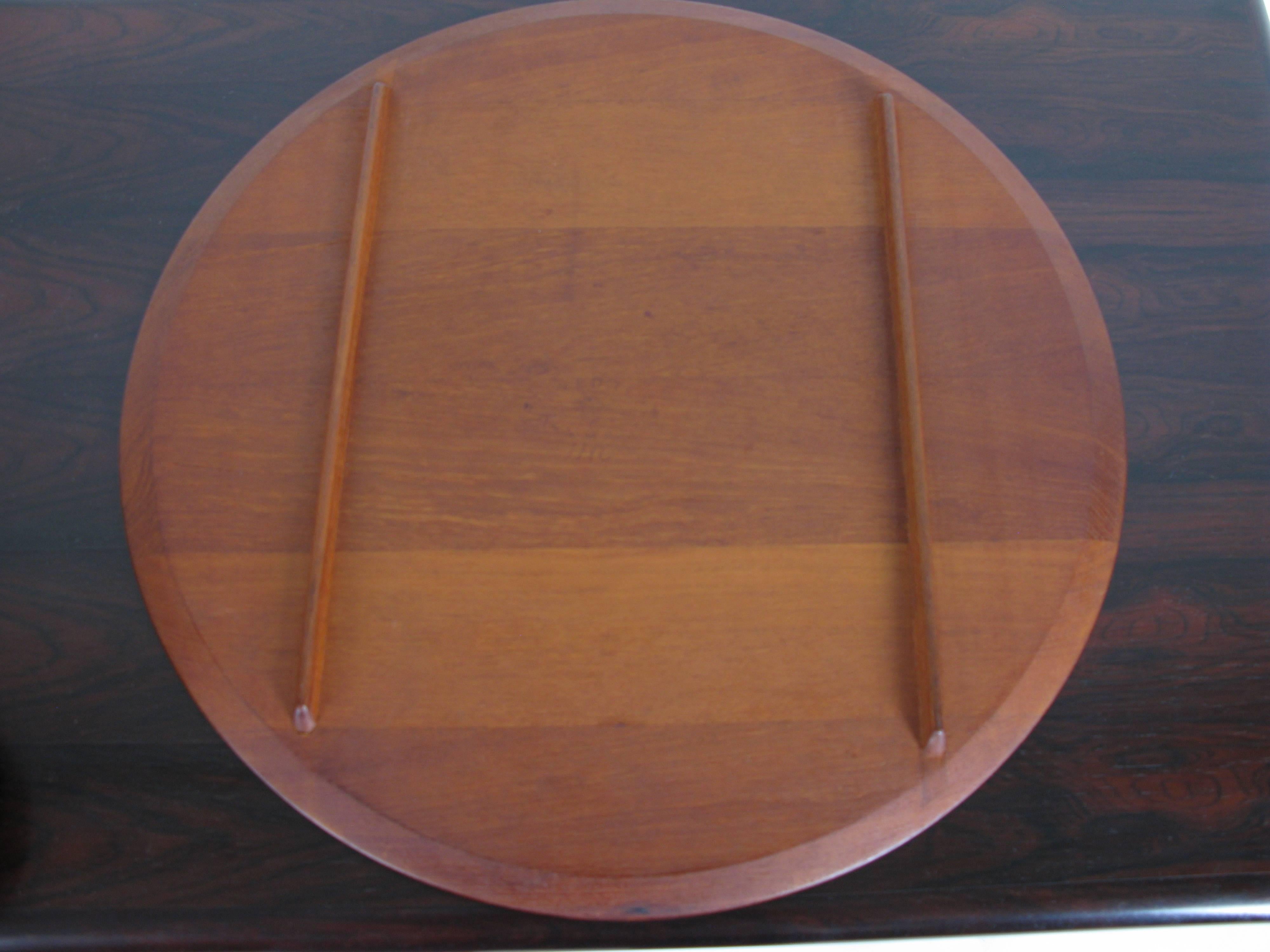 Danish Very Early Teak Tray With Bowl by Jens Quistgaard for Dansk For Sale