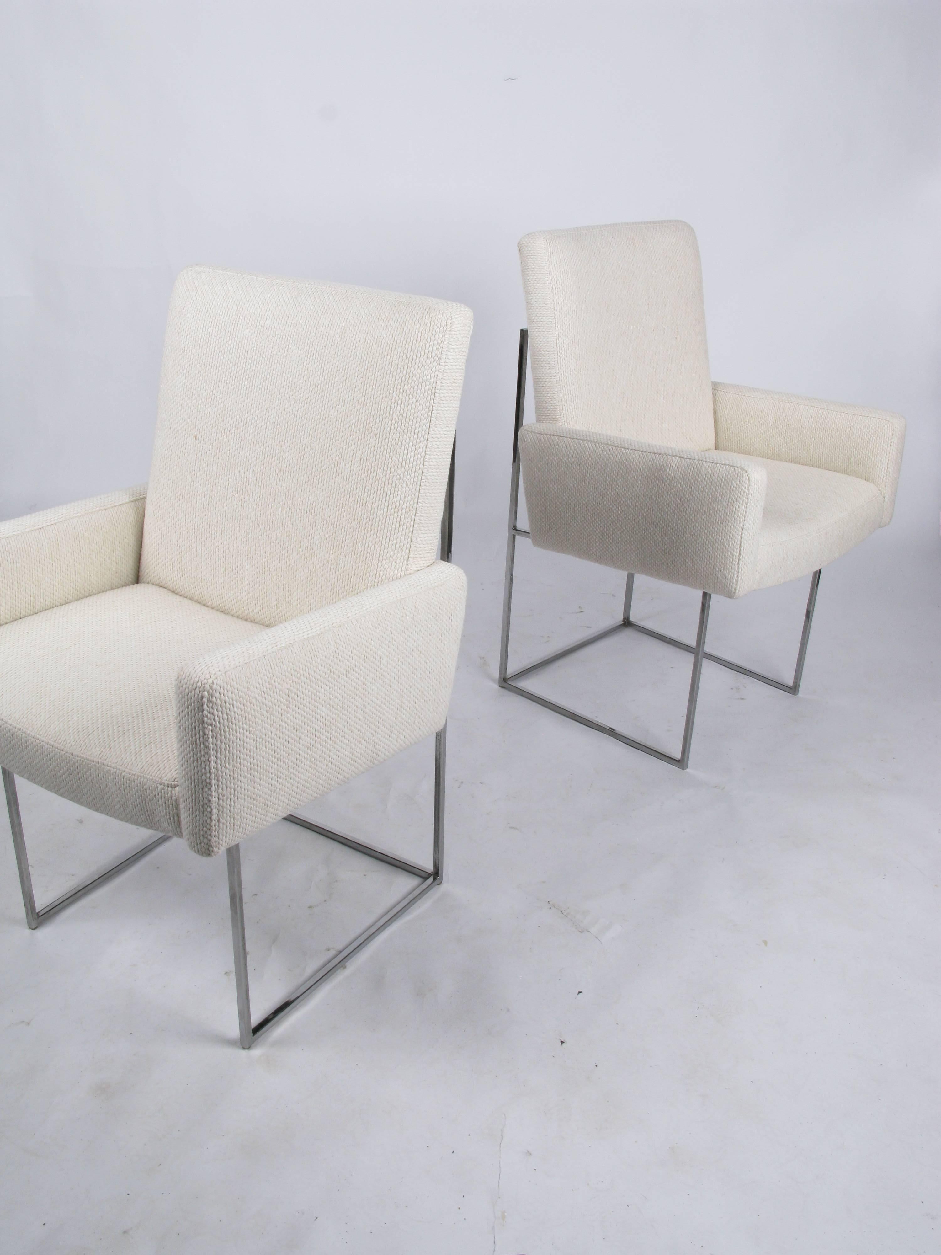 Set of Six Classic Milo Baughman Dining Chairs 2