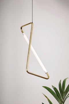 Light Object 001_ natural brass finish