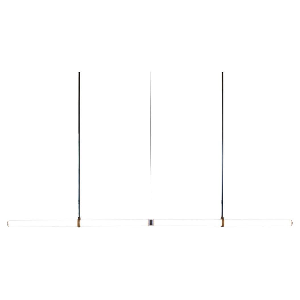 LIGHT OBJECT 015 – Horizontal Pendant Light

A modern, minimalist horizontal pendant light designed as a sculptural light object, defined by two clean linear lines. This contemporary linear LED pendant creates striking, architectural lighting with a