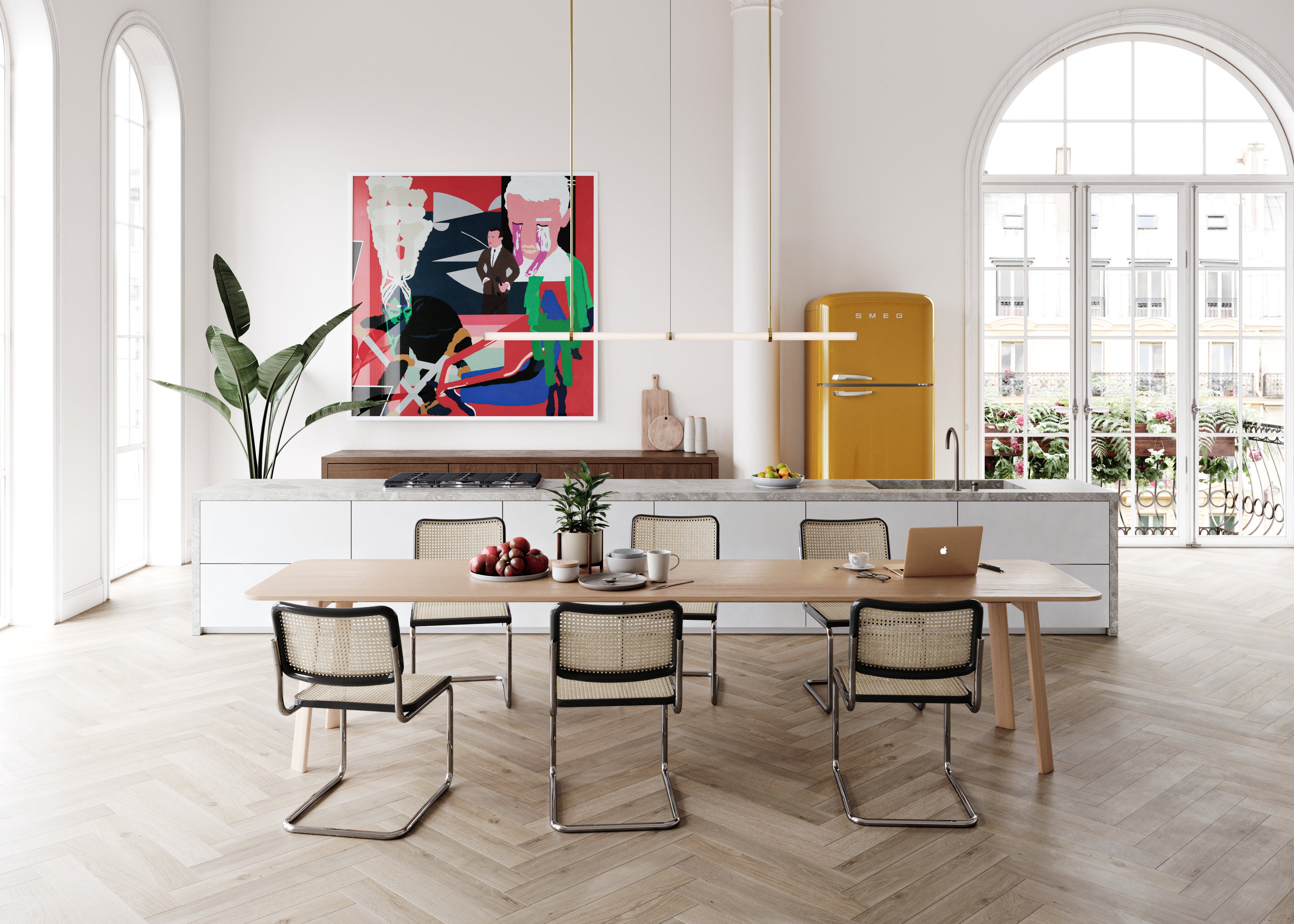 linear Light object 015 in Brass