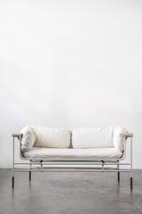 Foldable Italian Sofa with Grey Steel Frame