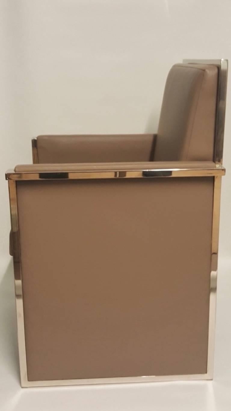 Rare Pair of Milo Baughman Chrome Side Chairs In Excellent Condition In New York, NY