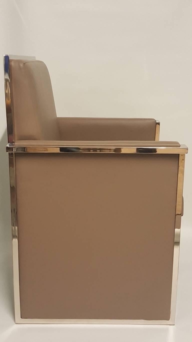 Late 20th Century Rare Pair of Milo Baughman Chrome Side Chairs
