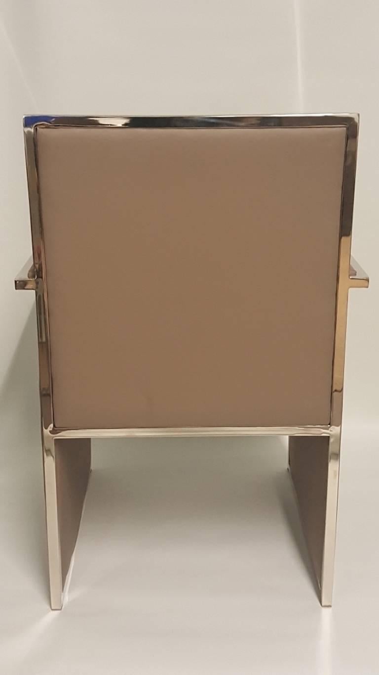 Mid-Century Modern Rare Pair of Milo Baughman Chrome Side Chairs