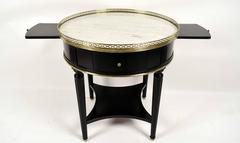 French Ebonized Louis XVI Side Table