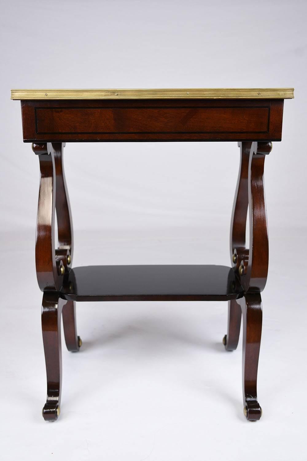20th Century Pair of English Regency Style Side Tables