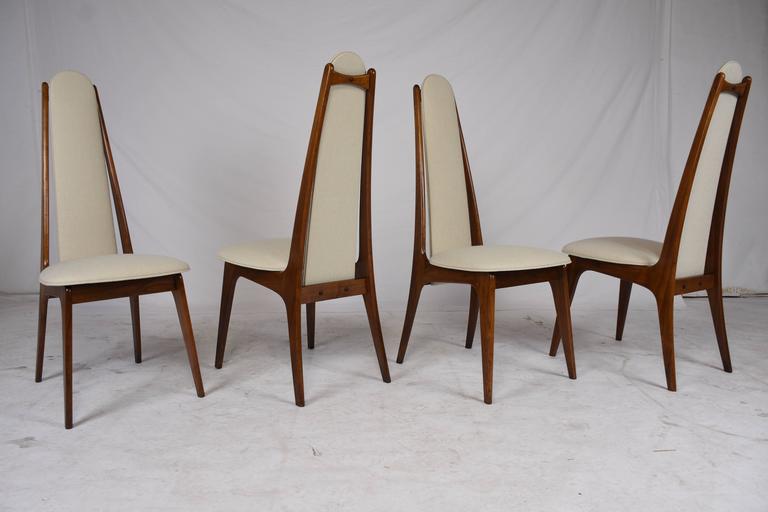 Set Of Eight Dining Chairs In The Manner Of Adrian Pearsall At 1stdibs