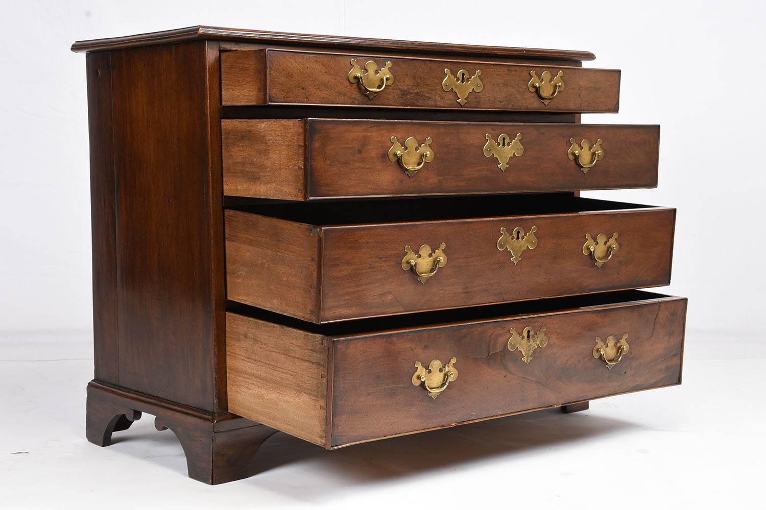 Patinated 19th Century George III-Style Chest of Drawers