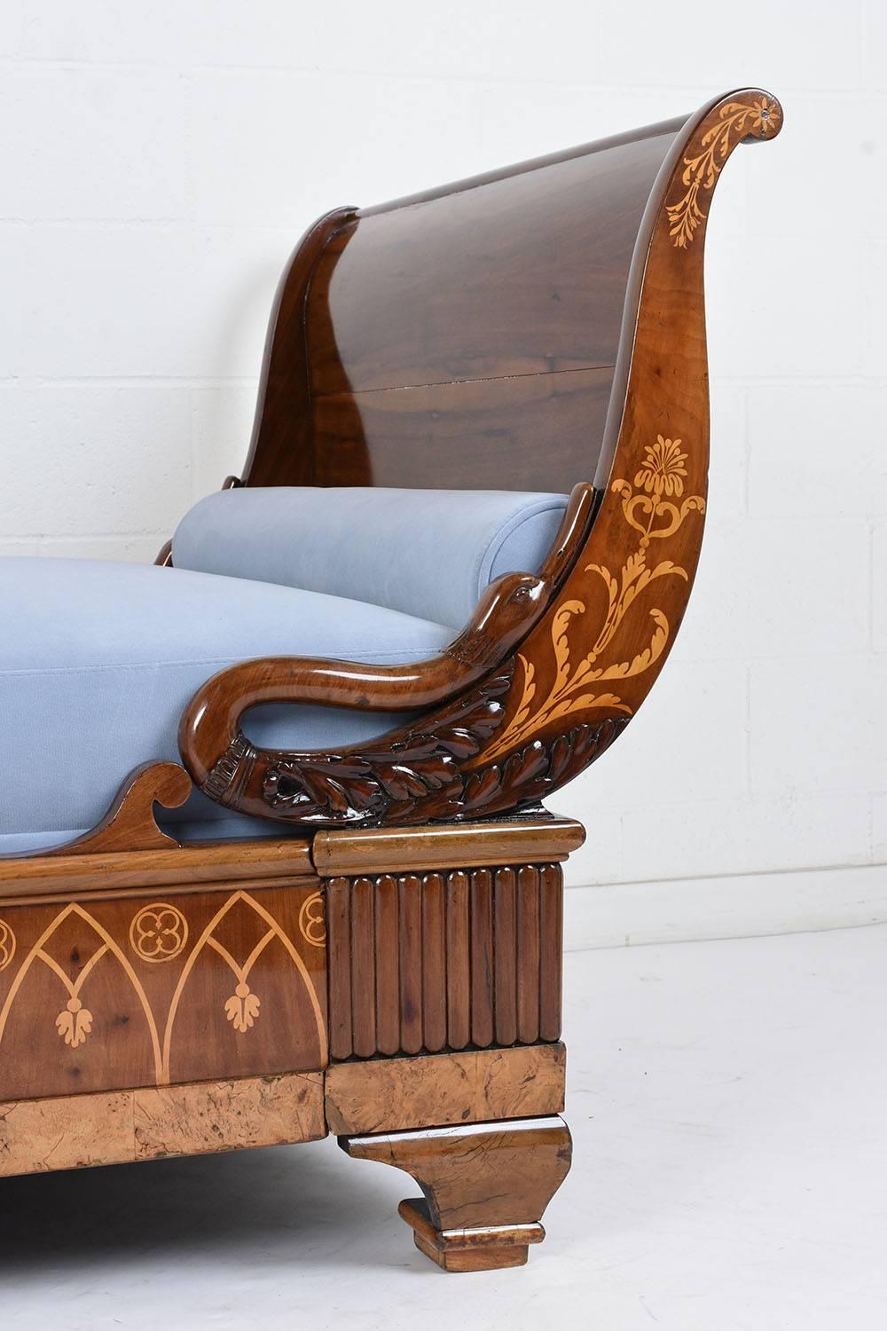 19th Century French Empire Sleigh Daybed In Excellent Condition In Los Angeles, CA
