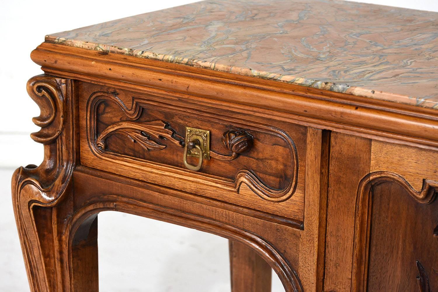 Early 20th Century Art Nouveau Nightstand in the Manner of Louis Majorelle 3