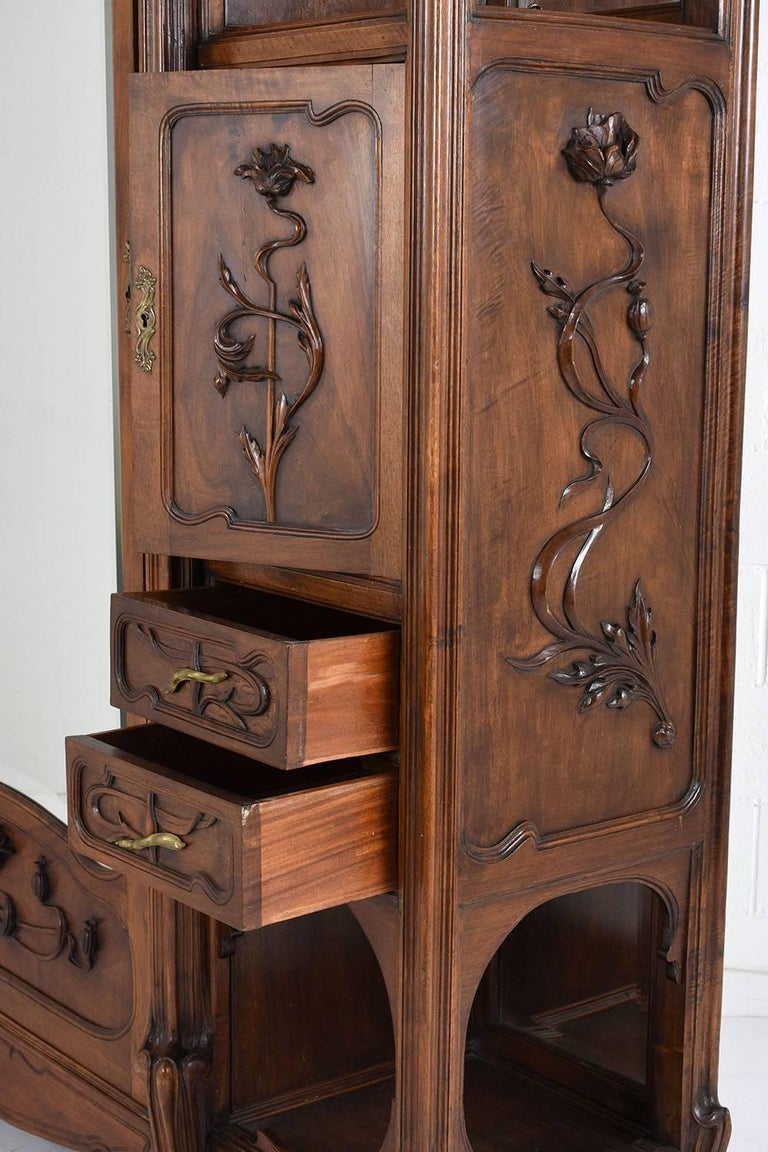 Early 20th Century Art Nouveau Armoire in the Manner of Louis Majorelle at 1stdibs
