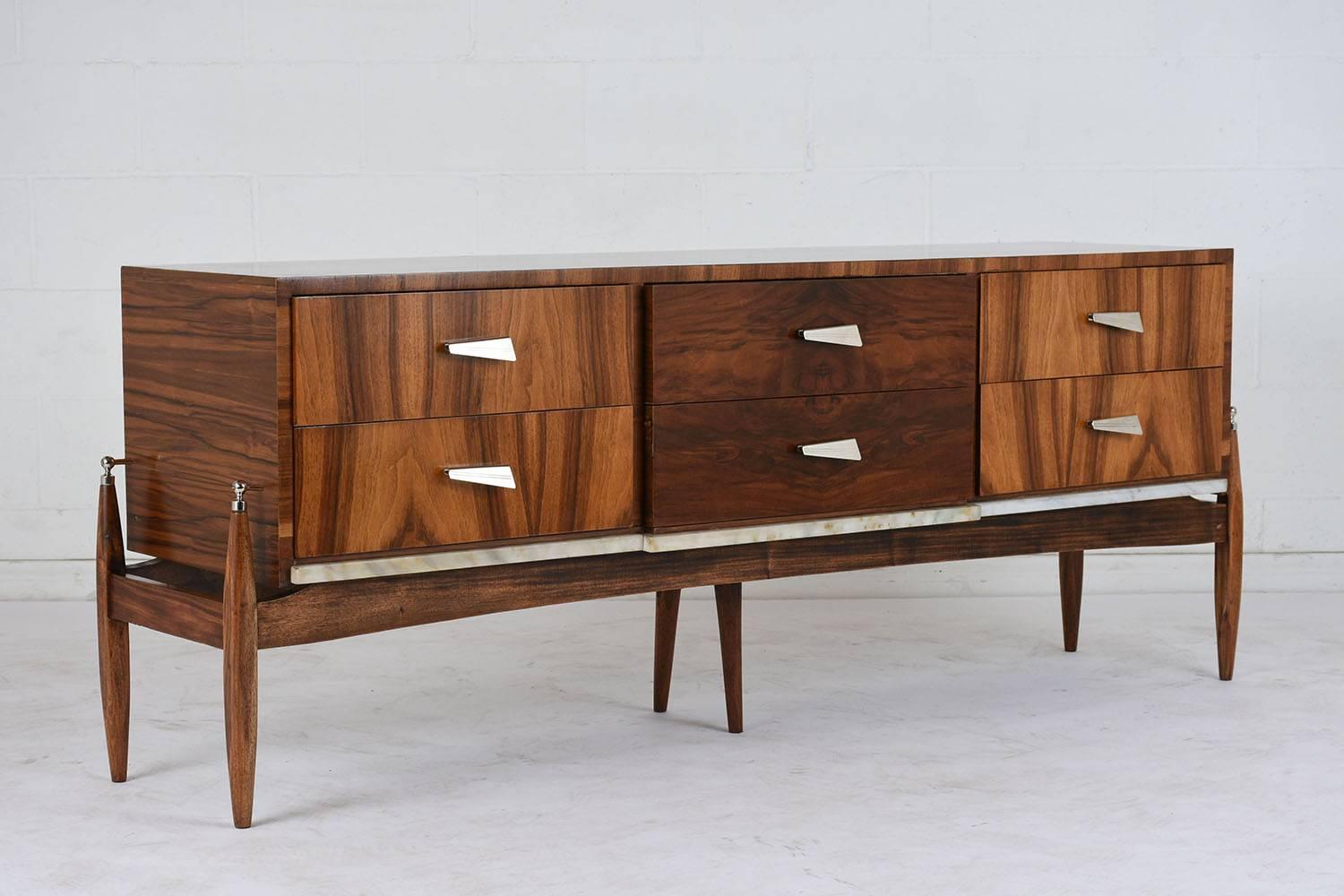 Italian Pair of Mid Century Modern Credenzas