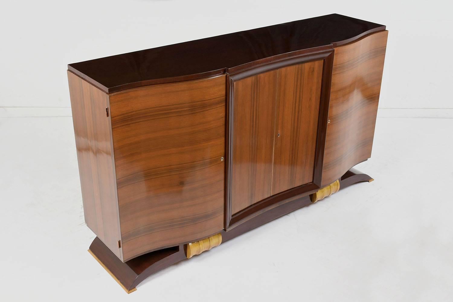 French Lacquered Art Deco Style Buffet 1930s  2