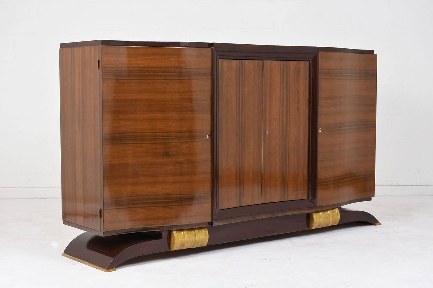 20th Century French Lacquered Art Deco Style Buffet 1930s 