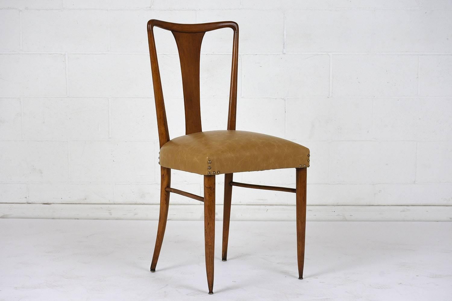 Set of Six Modern-Style Dining Chairs In Excellent Condition In Los Angeles, CA