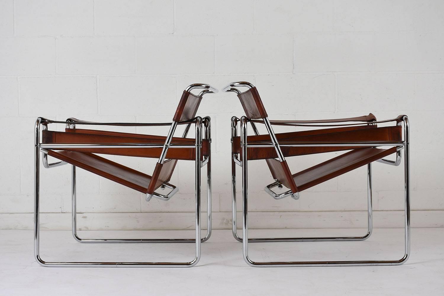 Pair of Marcel Breuer Wassily Lounge Chairs In Good Condition In Los Angeles, CA