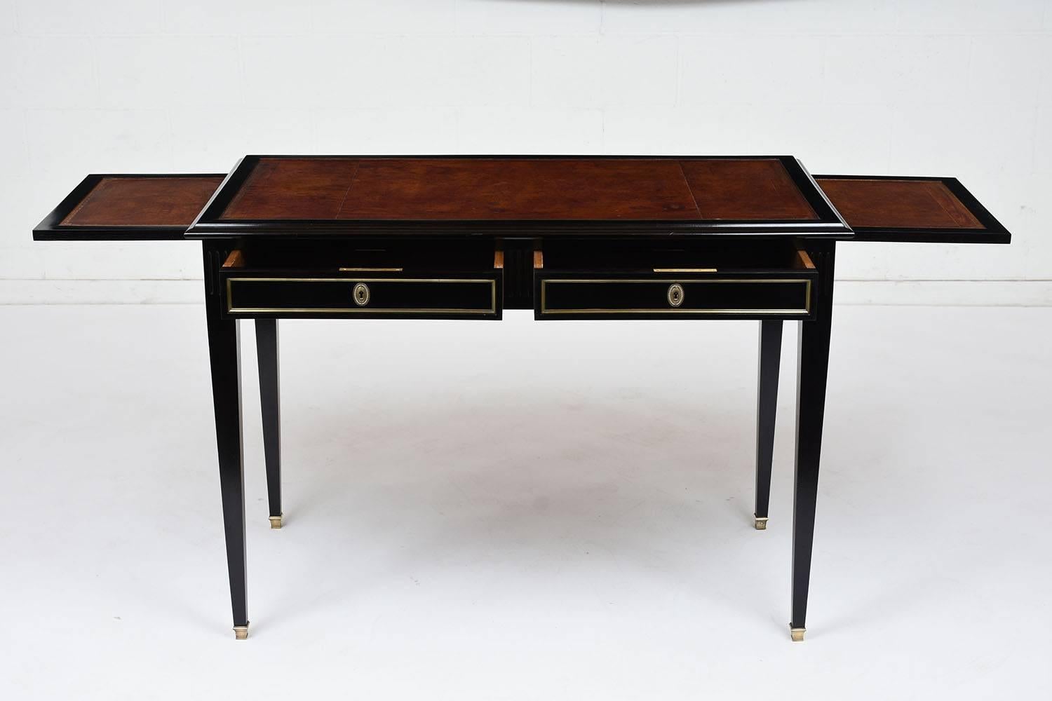 20th Century Antique French Louis XVI-Style Mahogany Desk