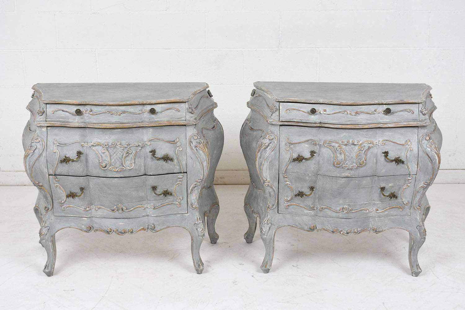 French Pair of Louis XV Style Commodes