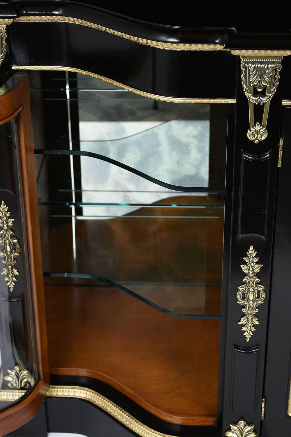 Late 20th Century Louis XVI Style Ebonized Buffet