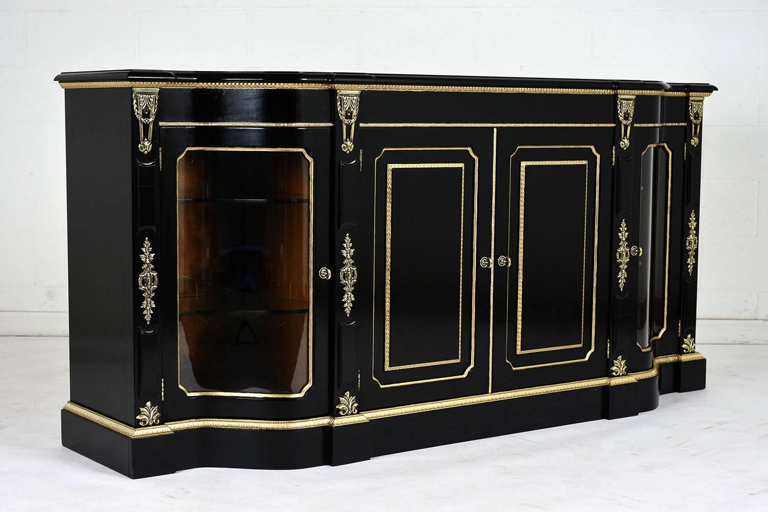 American Louis XVI Style Ebonized Buffet