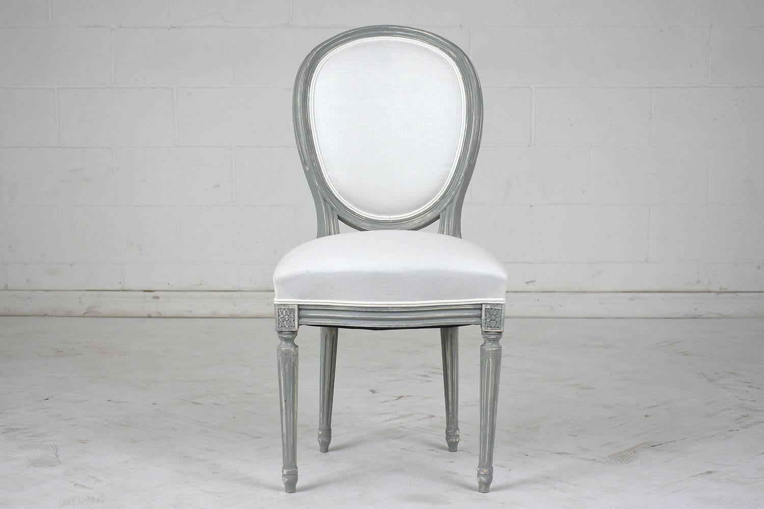 Set of Six French Louis XVI Style Dining Chairs In Excellent Condition In Los Angeles, CA