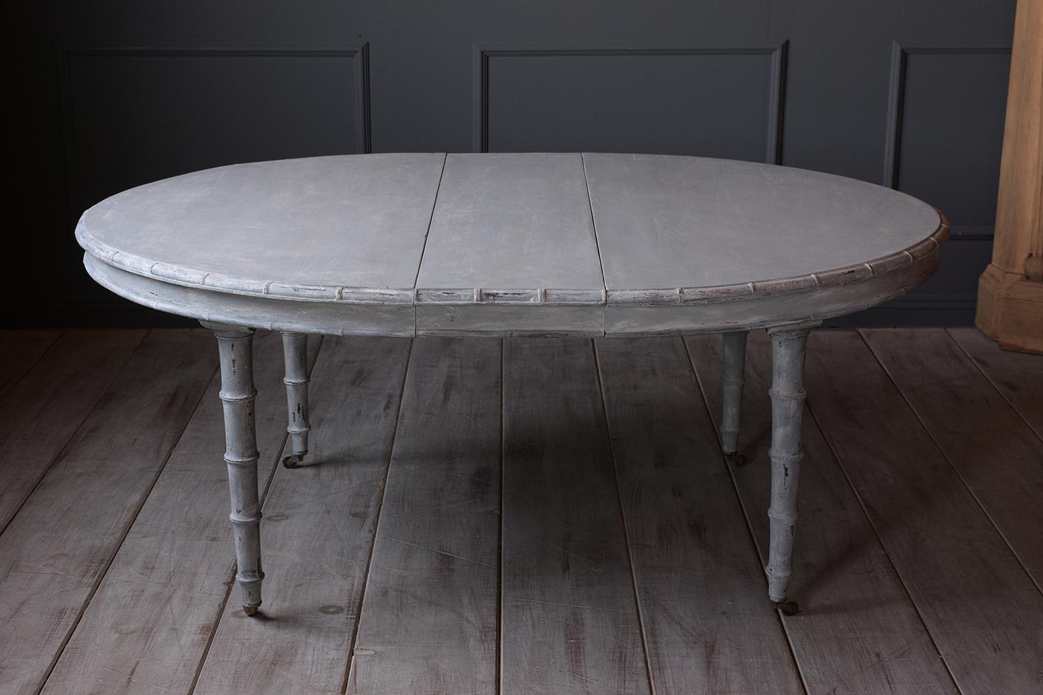 French Painted Oval Dining Table, circa 1900 9