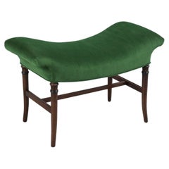 Vintage Empire Style Upholstered Bench