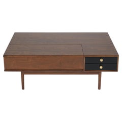 Vintage Mid-Century Modern Walnut Lacquered Coffee Table