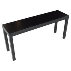 Retro 1970s Danish Modern Teak Console Table - Ebonized & Restored