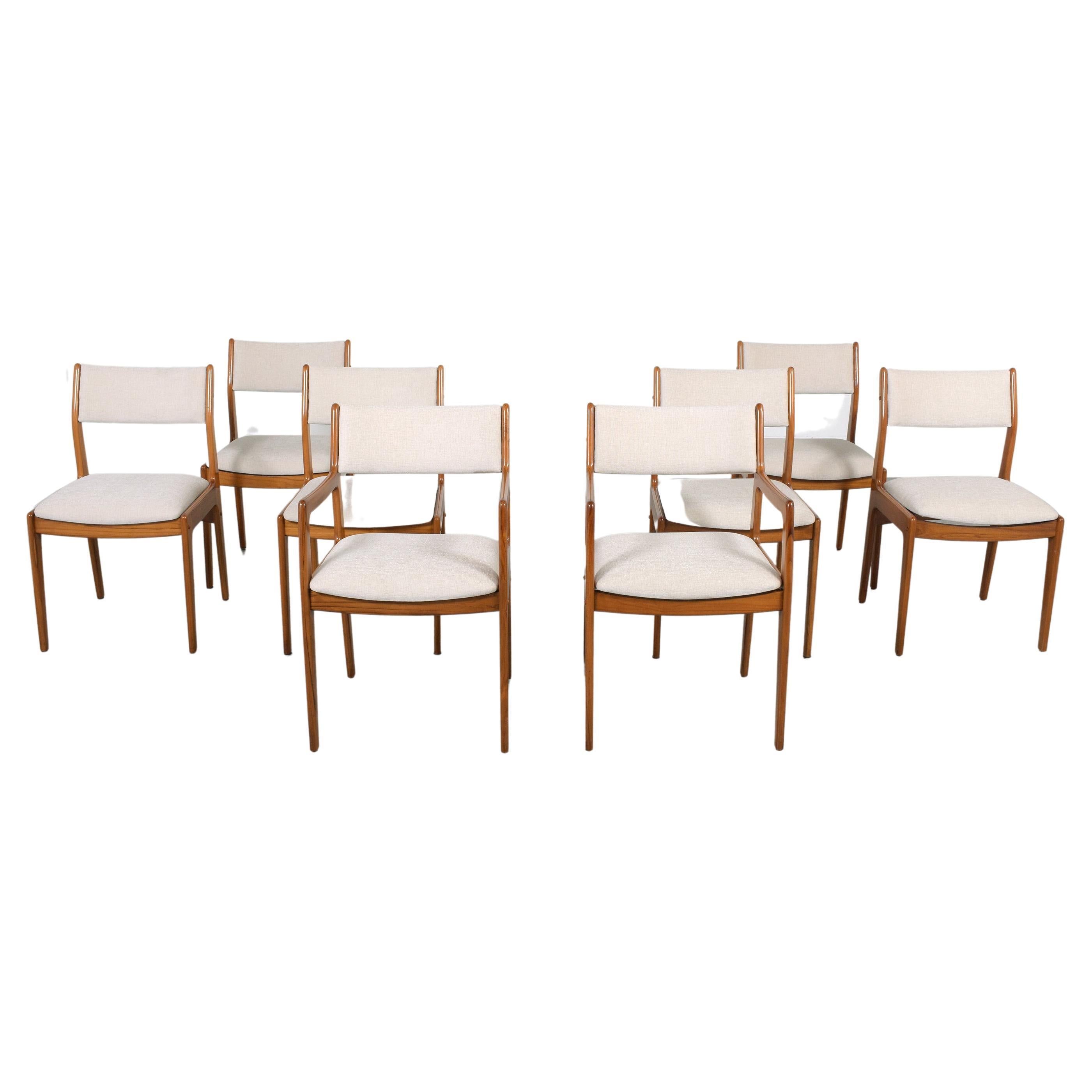 Set of Eight Mid-Century Modern Danish Teak Dining Chairs