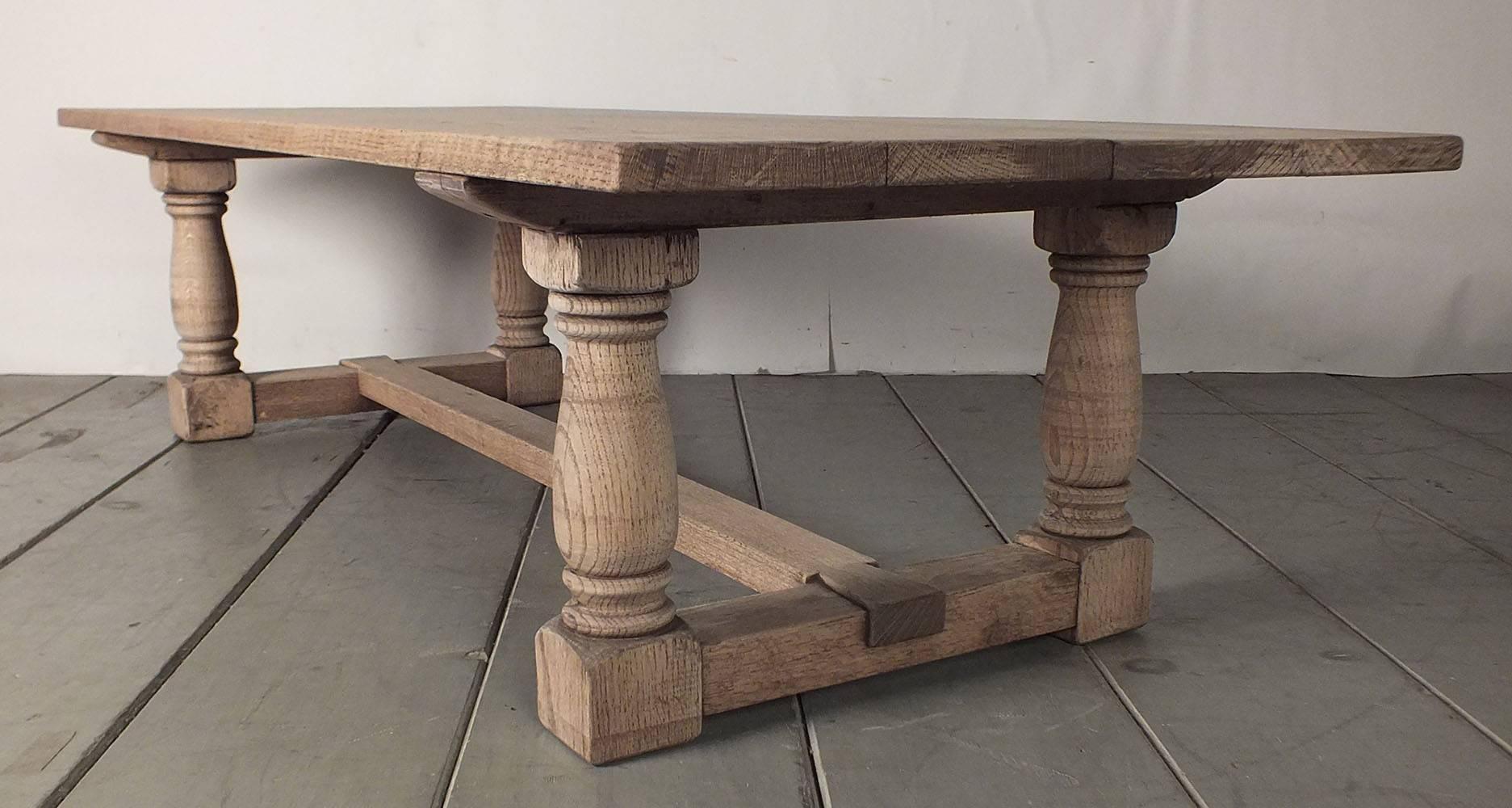 Vintage 1950s Bleached Wood Coffee Table at 1stDibs bleach wood