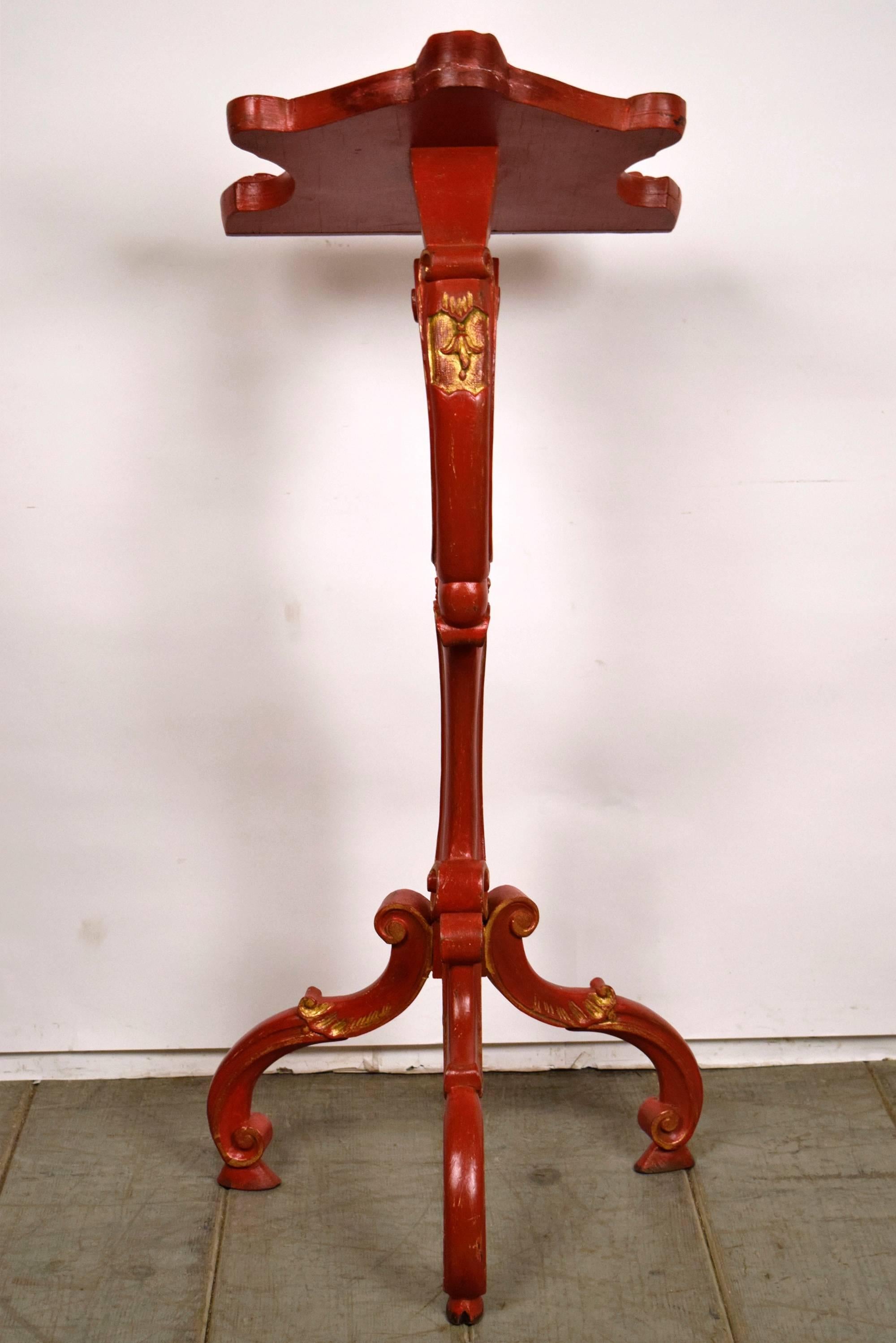 Rococo Revival Antique Venetian PolyChromed Music Stand