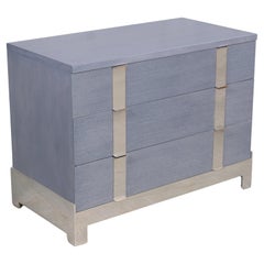 1980s Joseph Jeup Modern Chests of Drawers in Custom Blue-Grey