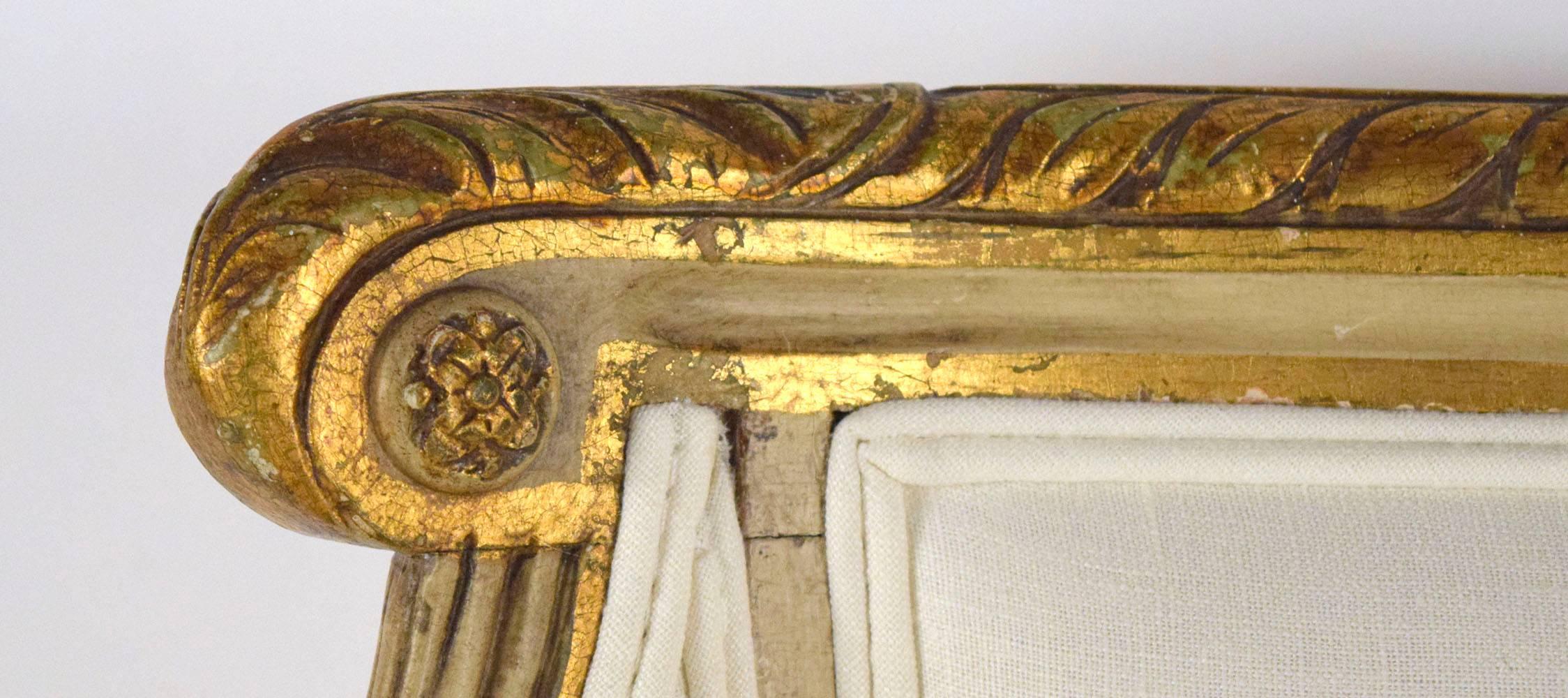 19th Century French Empire Painted/Gilt Sofa 1